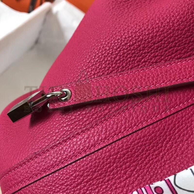 H**me5 Peach Picotin Lock PM 18cm Handmade Bag Master Quality