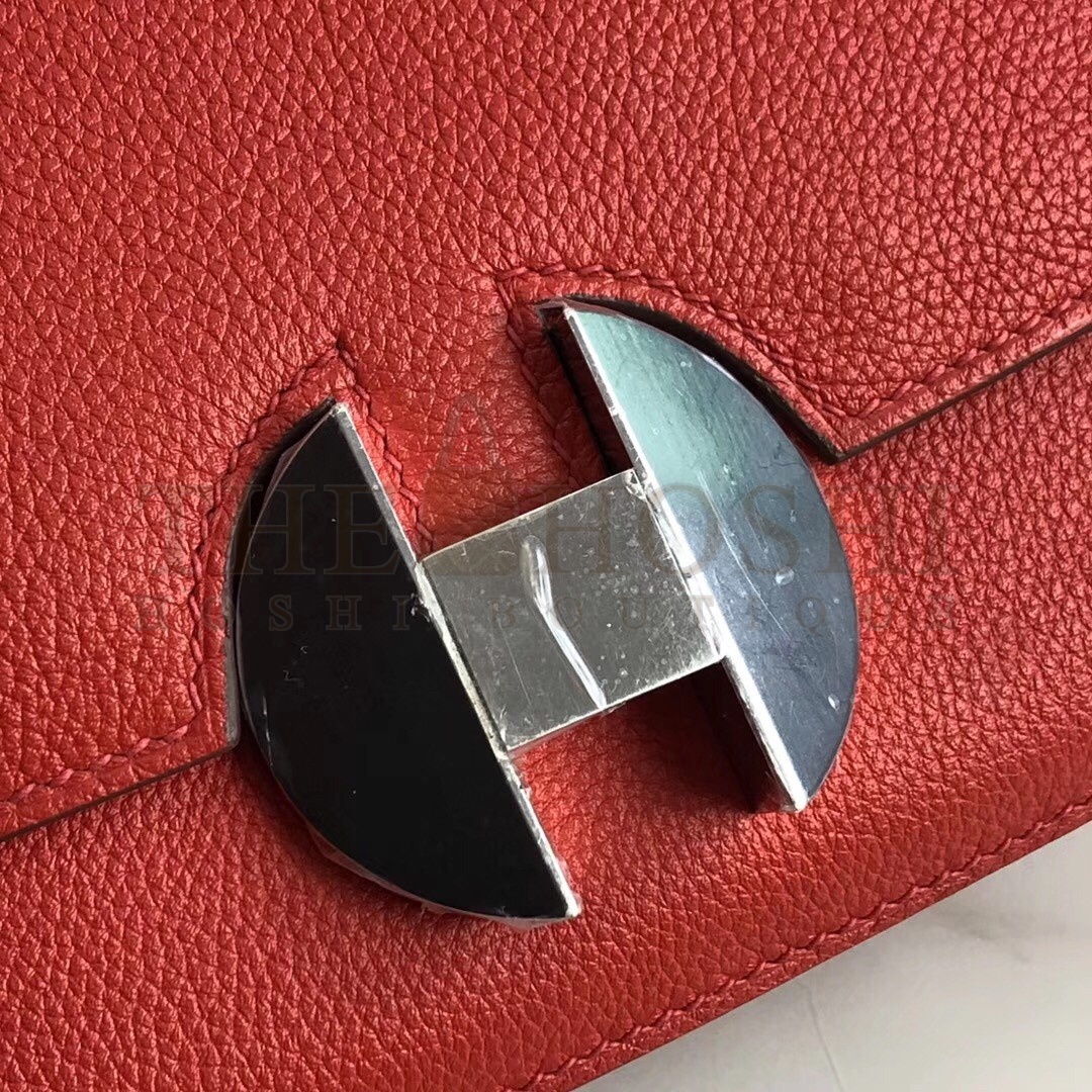 H**me5 2002 20cm Bag In Red Evercolor Calfskin Master Quality