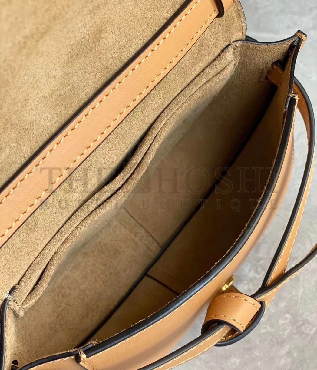 L0ew* Gate Dual Mini Bag In Brown Calfskin Master Quality