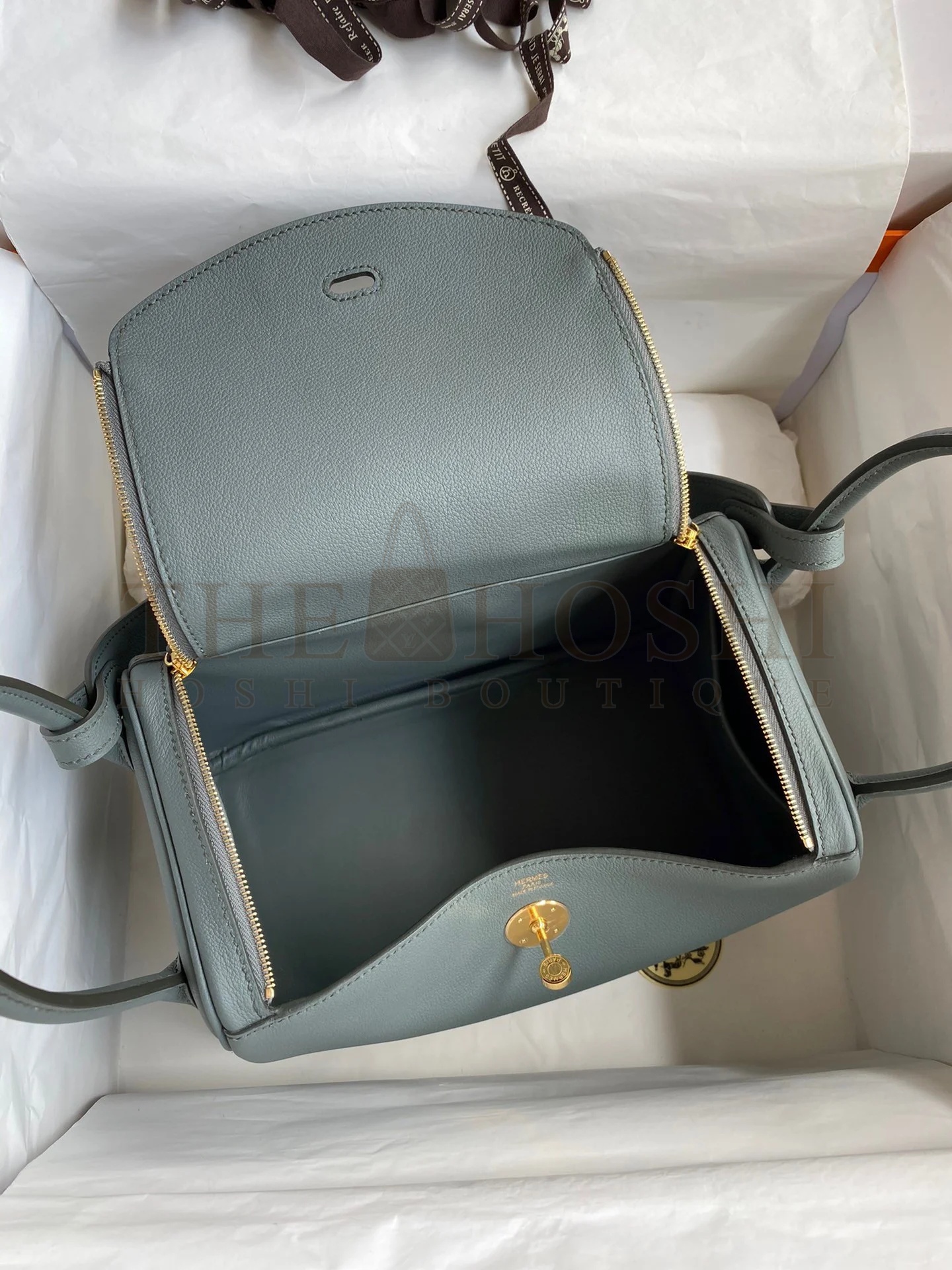 H**me5 Lindy 26 Handmade Bag In Vert Amande Evercolor Leather Master Quality
