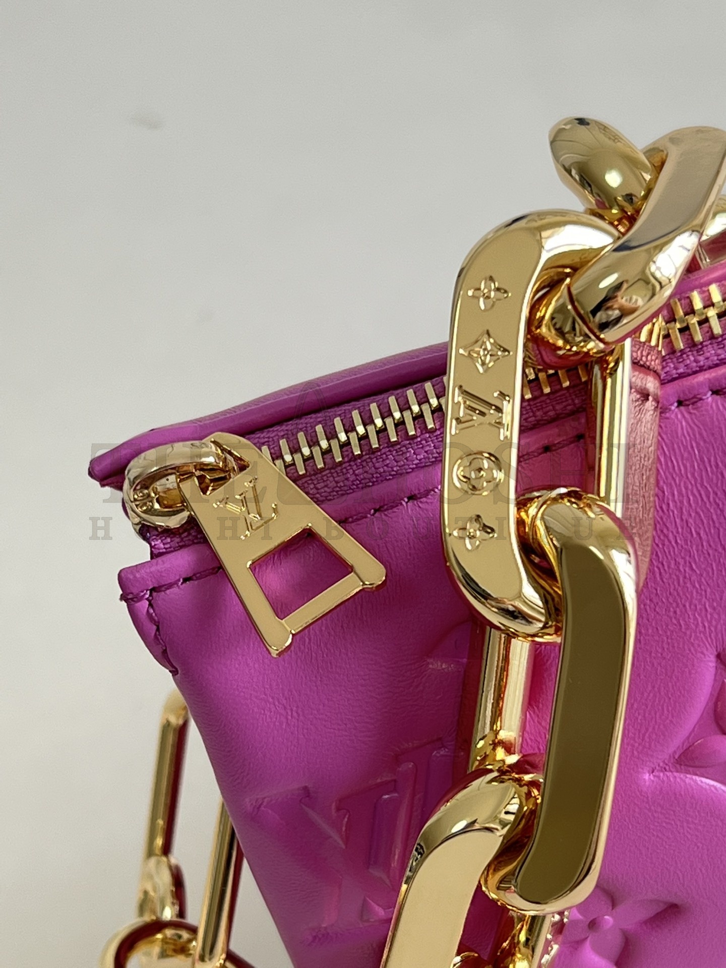 L0vis Vvtt0n LV Women Coussin BB Handbag Orchidee Purple Monogram Embossed Puffy Lambskin Master Quality