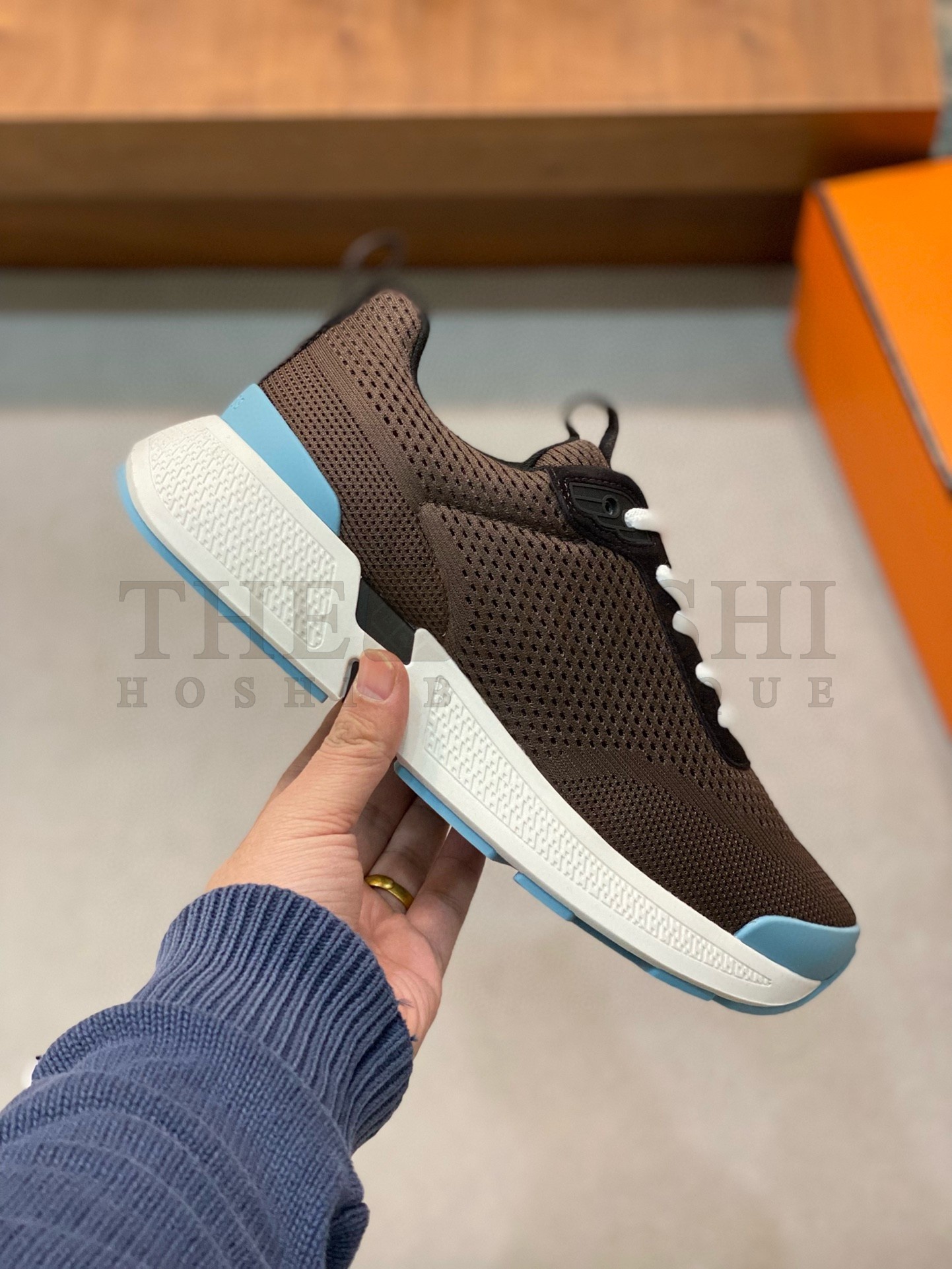 H**me5 Heros Sneakers in Black Knit and Black Suede Master Quality