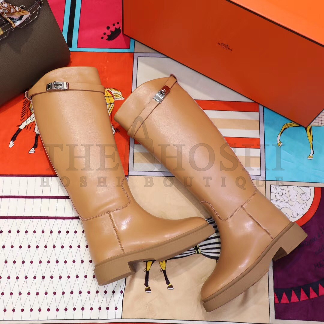 H**me5 Variation Boots In Brown Calfskin Master Quality