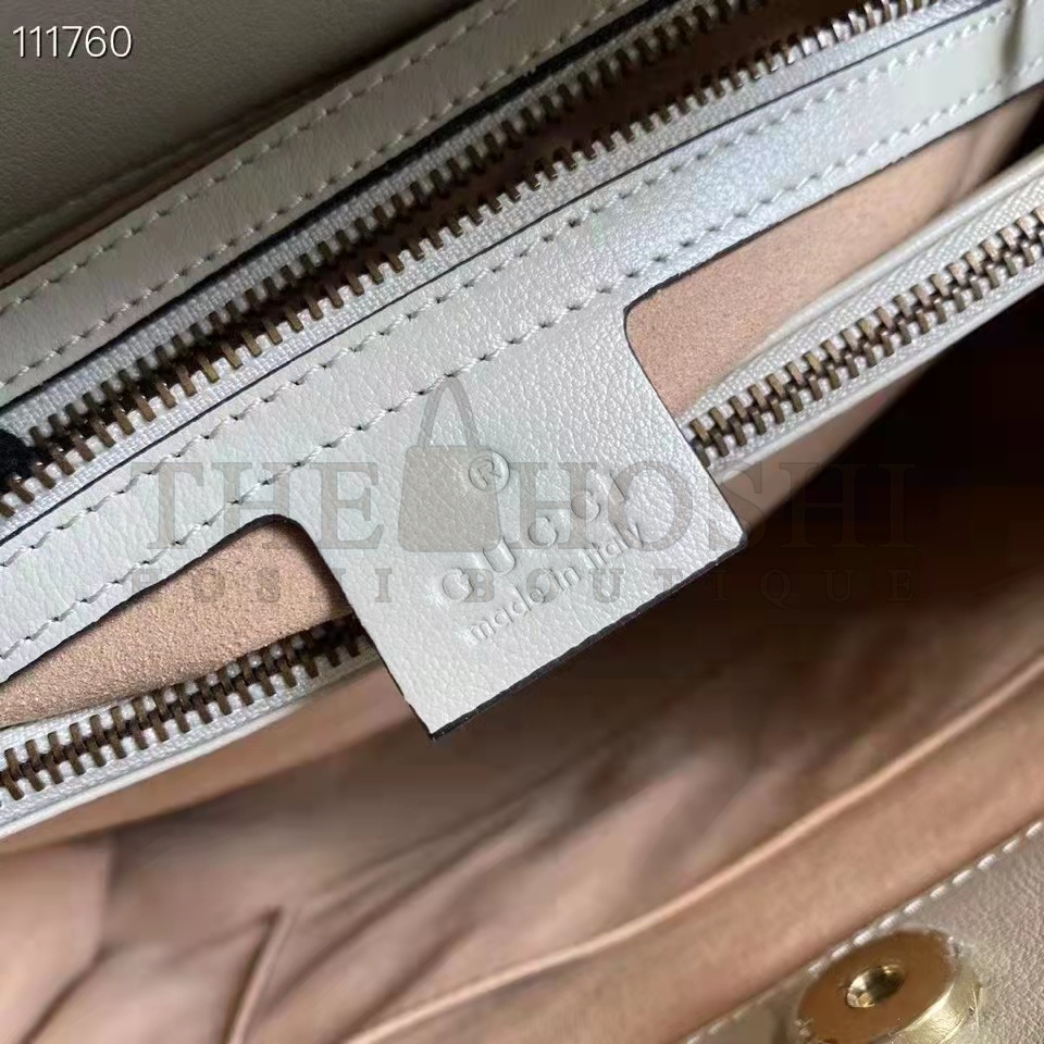 Gvc*1 Women Gvc*1 Diana Medium Tote Bag Double G ivory White Leather Bamboo Handles Master Quality