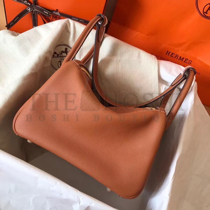 H**me5 Gold Lindy 26cm Clemence Handmade Bag Master Quality
