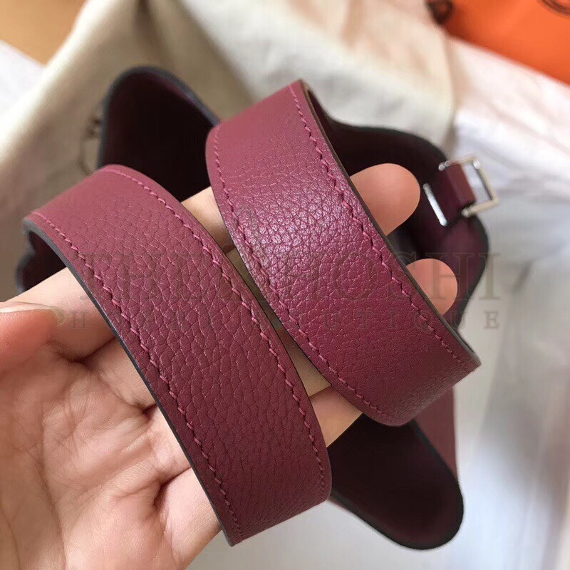 H**me5 Ruby Picotin Lock PM 18cm Handmade Bag Master Quality