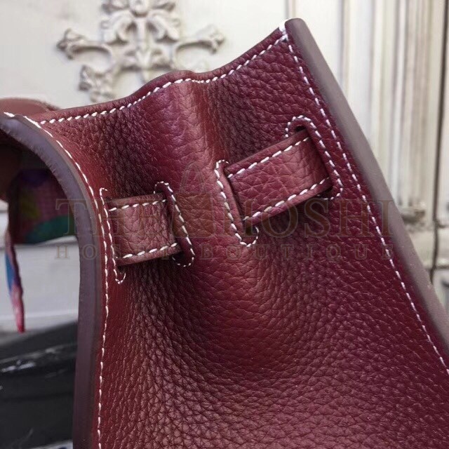 H**me5 Bordeaux Clemence Jypsiere 28cm Bag Master Quality