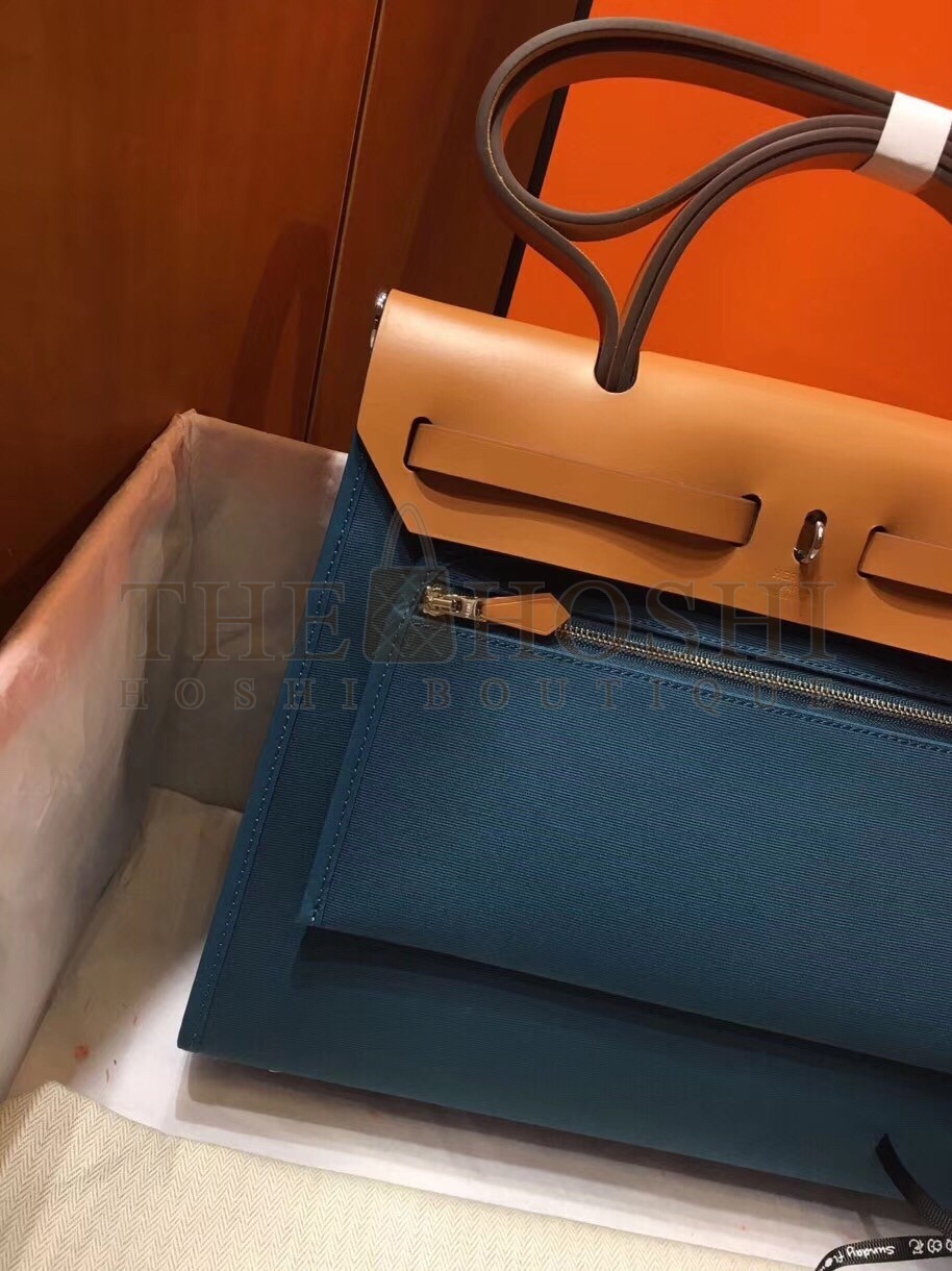 H**me5 Herbag Zip 31cm Bag In Brown And Blue Master Quality