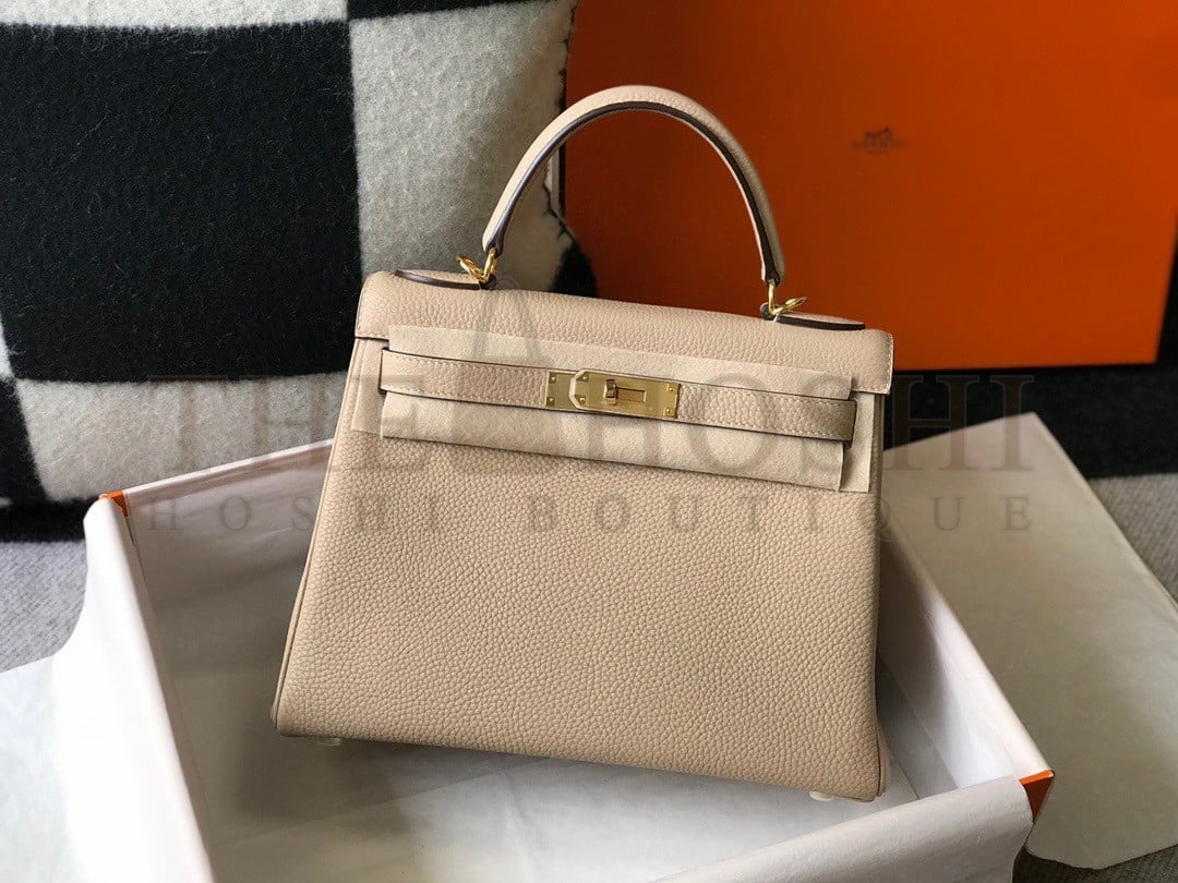 H**me5 Kelly 32cm Retourne Bag in Trench Clemence Leather GHW Master Quality