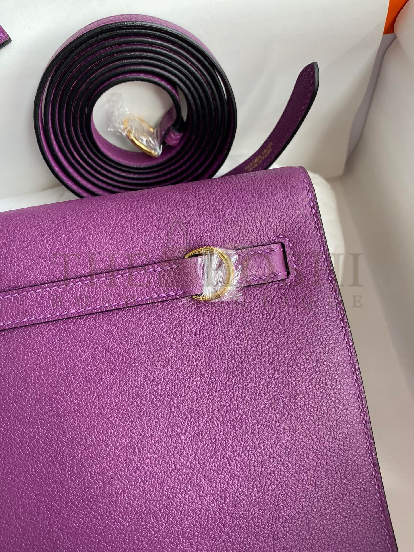 H**me5 Kelly Danse II Handmade Bag In Anemone Evercolor Calfskin Master Quality