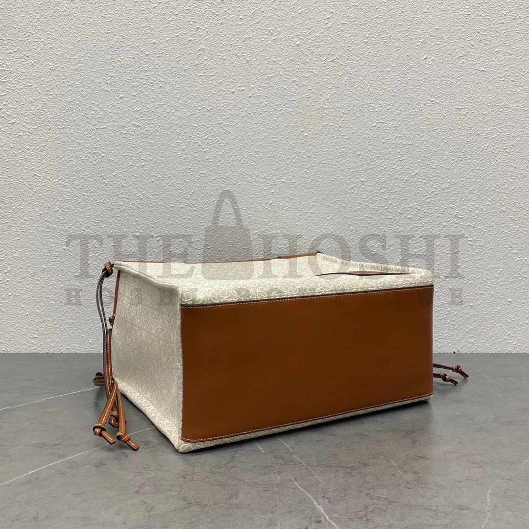 L0ew* Small Cushion Tote In Beige Anagram Jacquard Master Quality