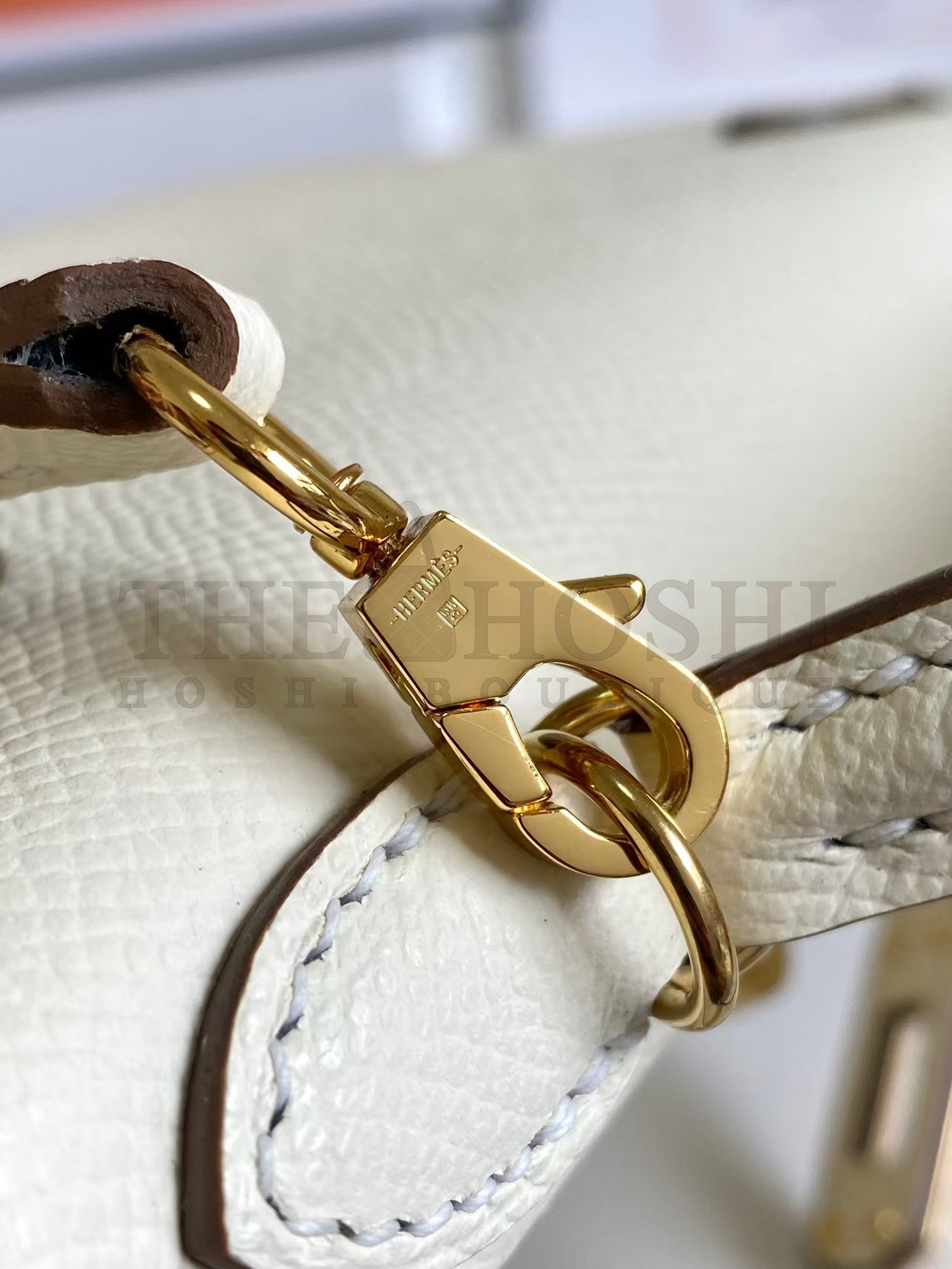 H**me5 Kelly Mini II Sellier Bag In Beton Epsom Leather GHW Master Quality