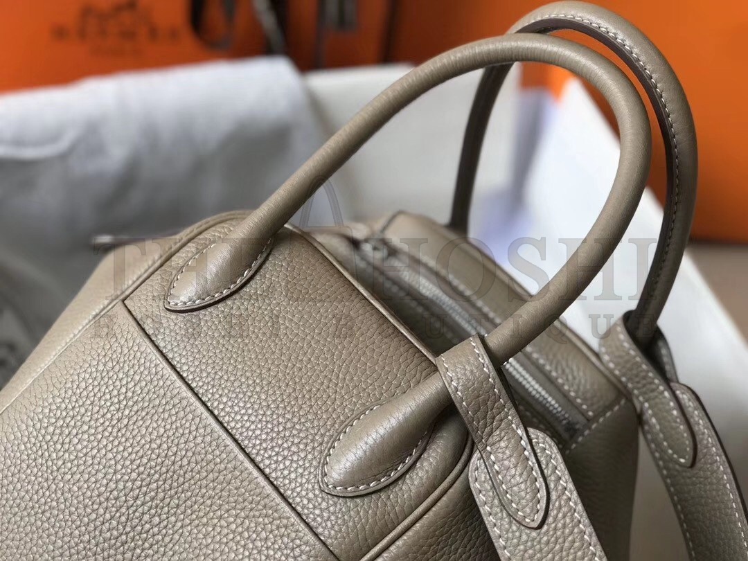 H**me5 Lindy 26cm Bag In Gris Tourterelle Clemence With PHW Master Quality