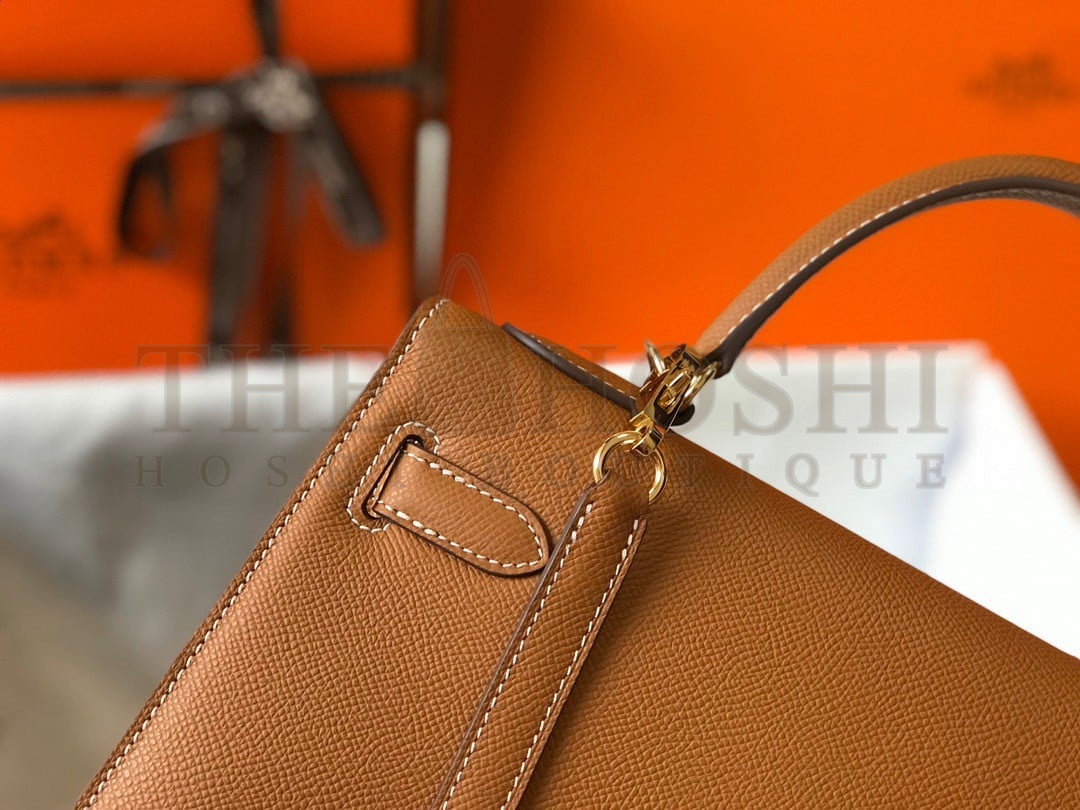 H**me5 Kelly 28cm Sellier Bag in Gold Epsom Calfskin GHW Master Quality