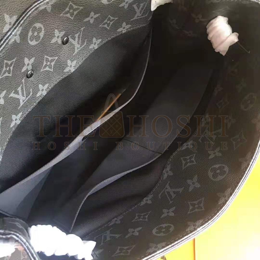 L0vis Vvtt0n LV Men Steamer PM Bag in Monogram Eclipse Coated Canvas-Black Master Quality