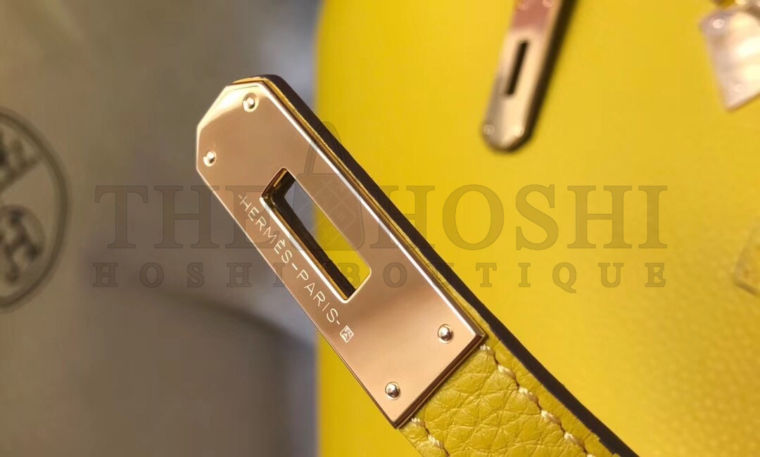 H**me5 Birkin 25cm Bag In Soleil Clemence Leather Master Quality