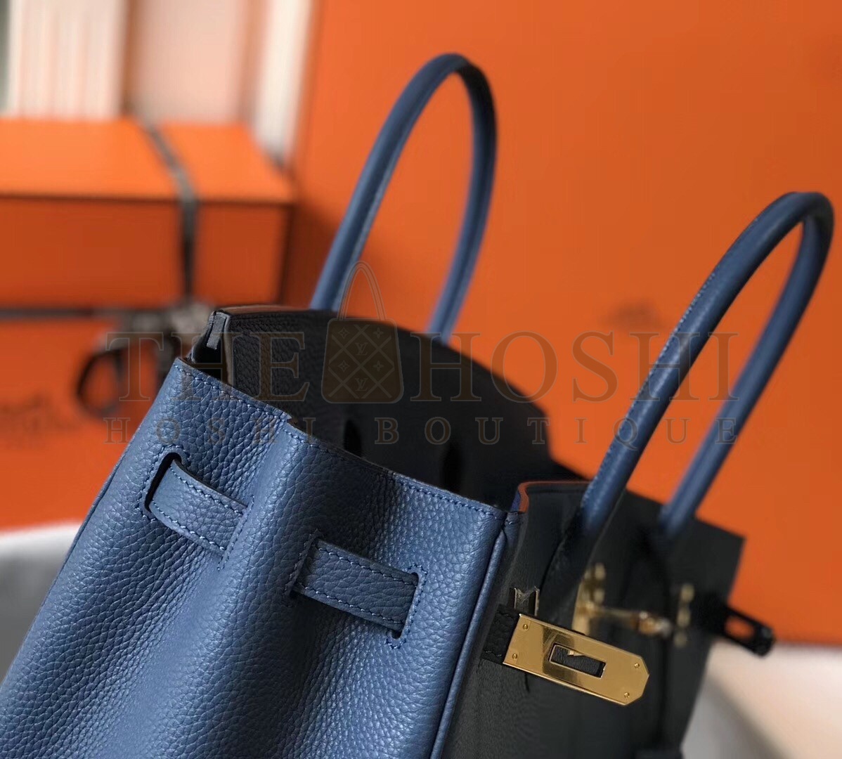 H**me5 Blue Agate Clemence Birkin 35cm Bag Master Quality