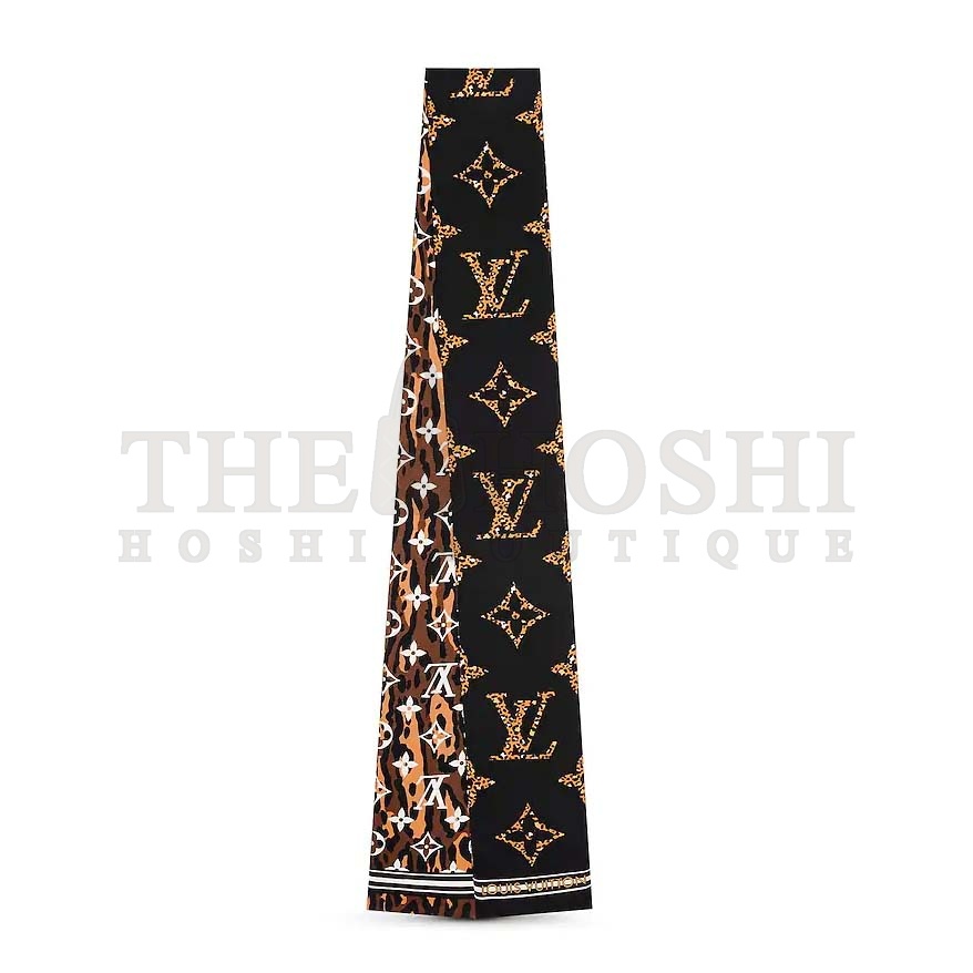 L0vis Vvtt0n LV Women Monogram Giant Jungle Silk Bandeau with Monogram Canvas Fringing Master Quality
