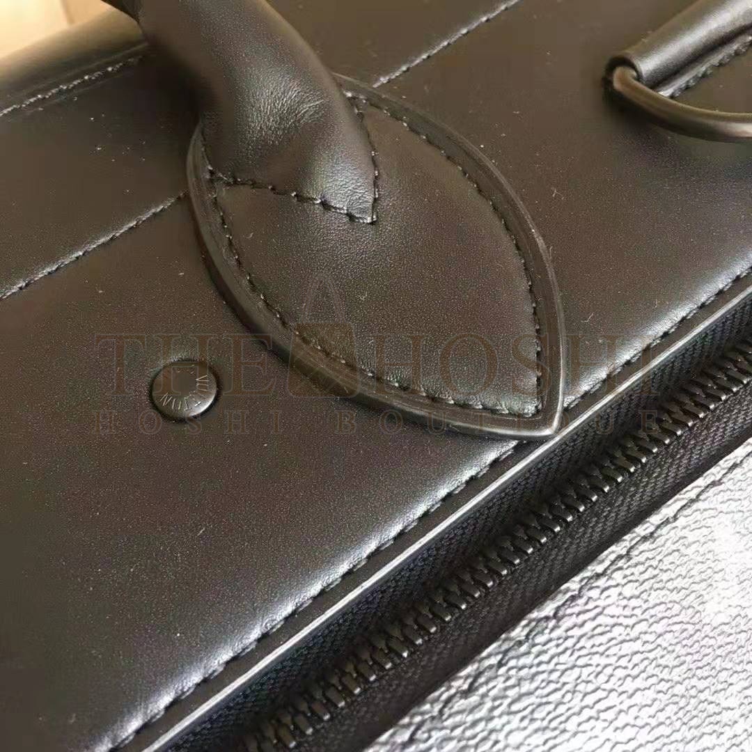 L0vis Vvtt0n LV Men Steamer PM Bag in Monogram Eclipse Coated Canvas-Black Master Quality
