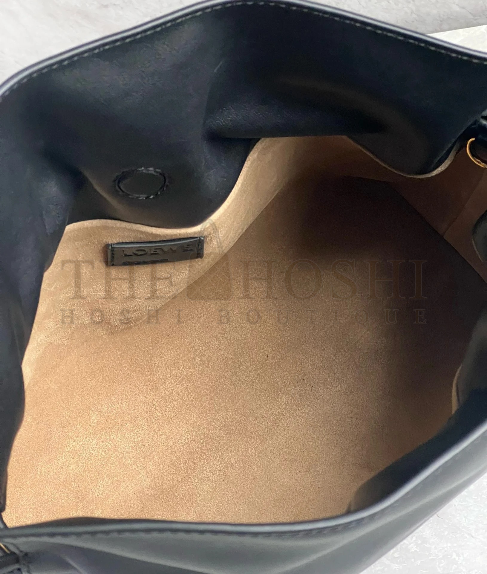 L0ew* Flamenco Clutch Bag in Black Nappa Calfskin Master Quality