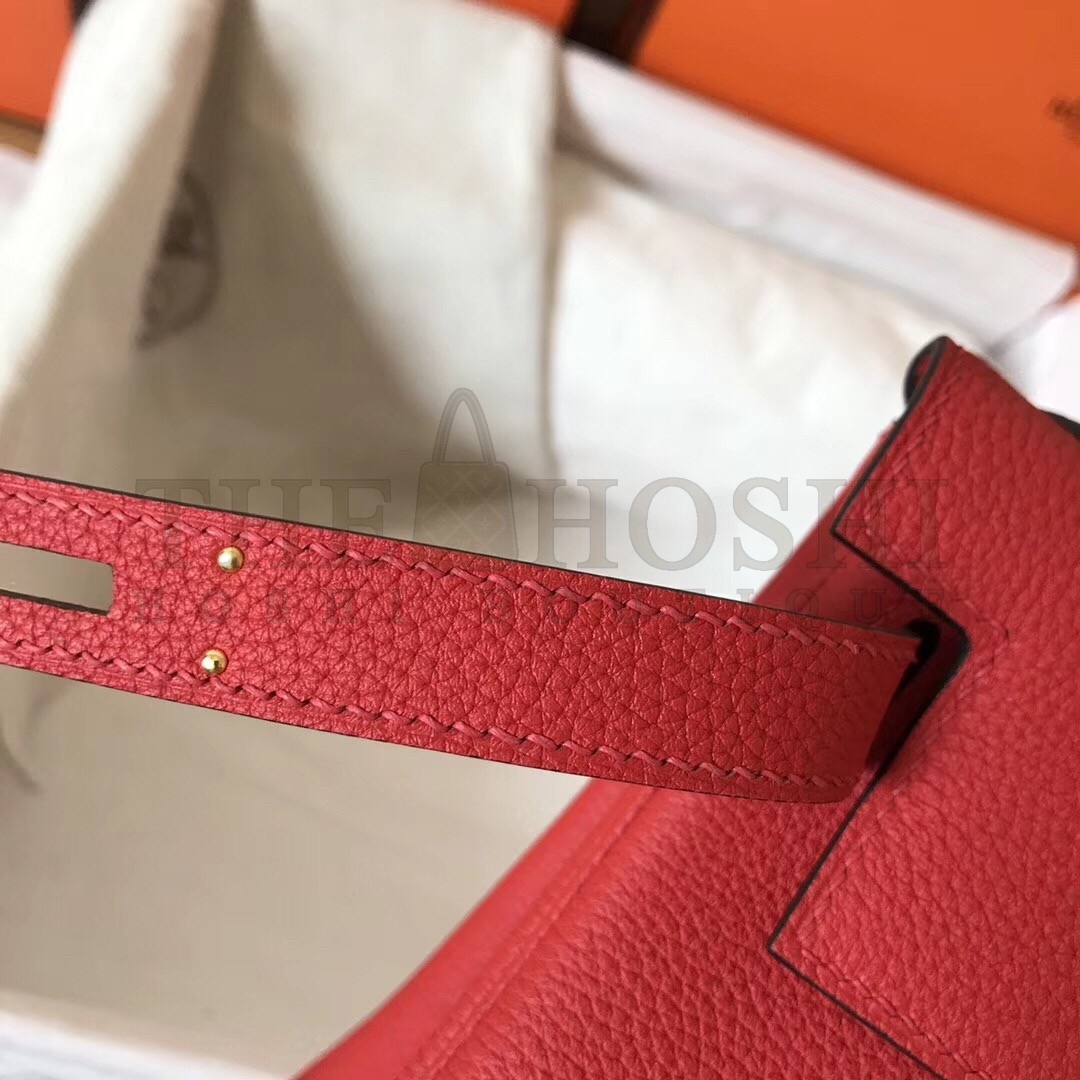 H**me5 Rouge Casaque Clemence Kelly 28cm Handmade Bag Master Quality