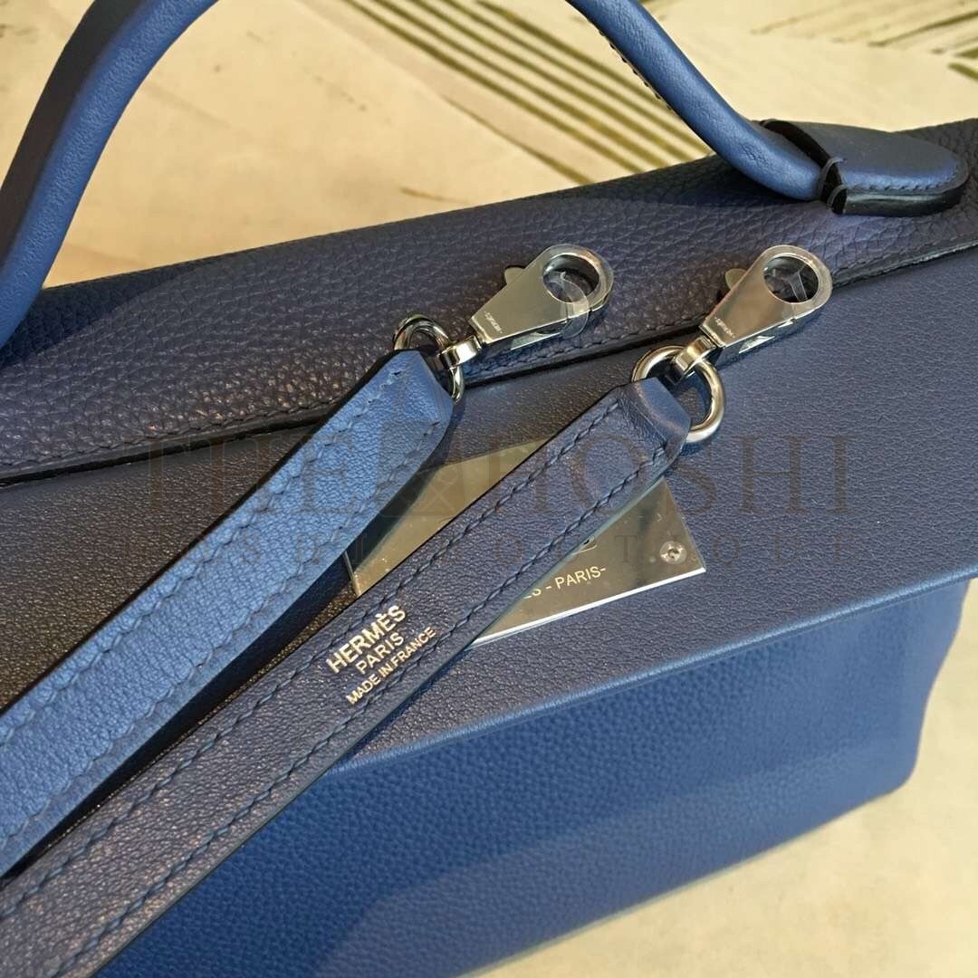 H**me5 24/24 29 Bag In Blue Clemence Calfskin Master Quality