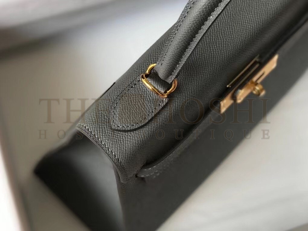 H**me5 Ardoise Epsom Kelly 25cm Sellier Bag GHW Master Quality