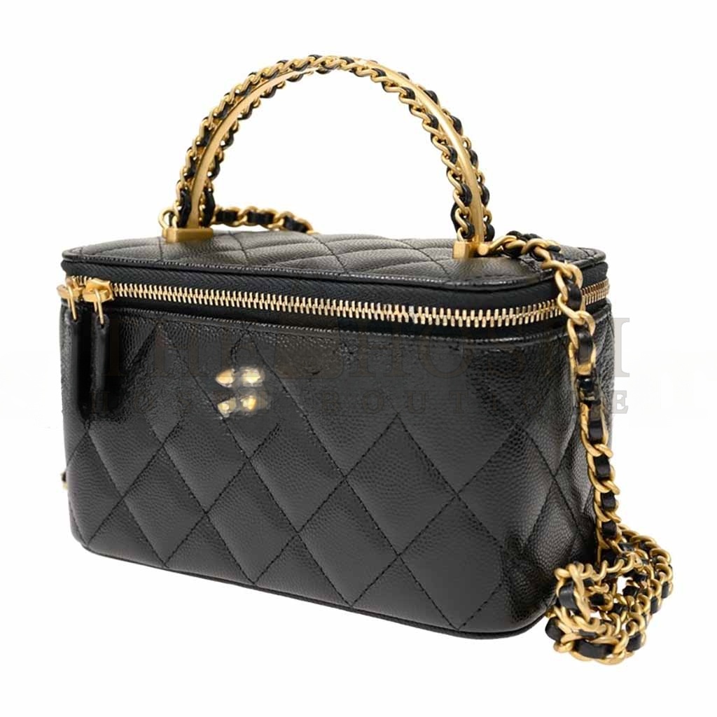 Ch**el WOVEN HAND-HELD WOC BOX BAG AP4064 (19*12*4cm) Master Quality