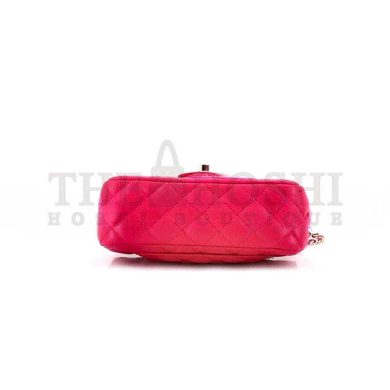 Ch**el PINK LEATHER HANDBAG 1560943 (20*11*8cm) Master Quality