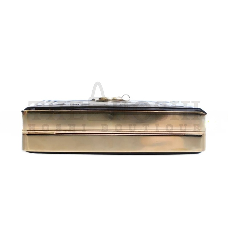 Ch**el PATENT BOY CLUTCH WITH CHAIN HANDBAG AP2870 B08500 94305 (11*7.5*2.5cm) Master Quality
