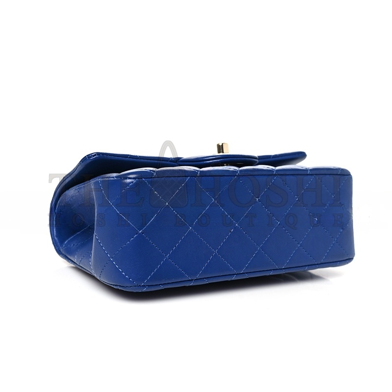 Ch**el LAMBSKIN QUILTED MINI TOP HANDLE FLAP 1631609 (20*14*6cm) Master Quality