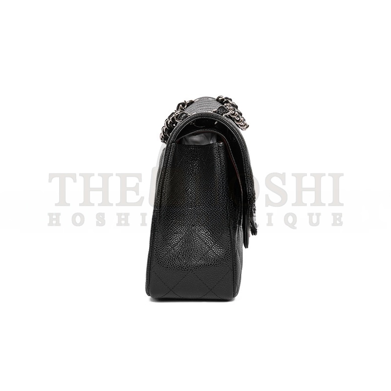 Ch**el CAVIAR QUILTED JUMBO CLASSIC DOUBLE FLAP BAG 1714520 (30*20*10cm) Master Quality