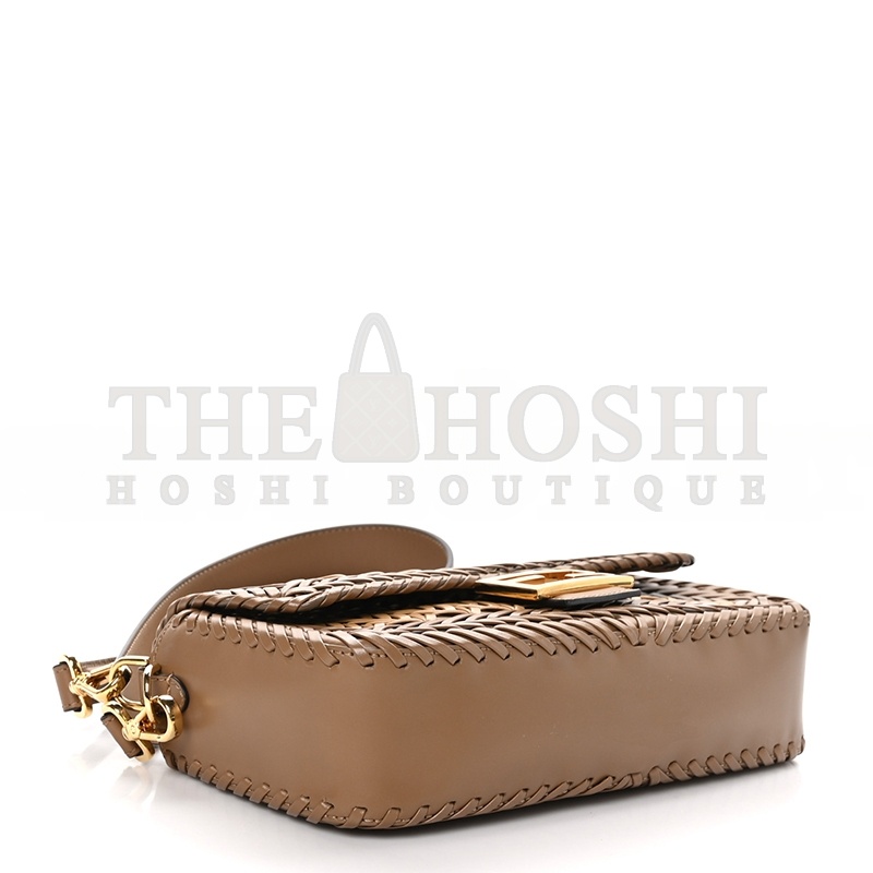 F**di NAPPA FF WOVEN BAGUETTE BROWN (27*15*6.5cm) Master Quality