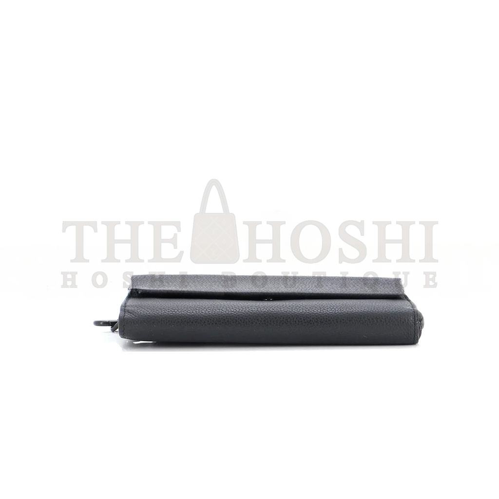 L0vis Vvtt0n AEROGRAM LONG WALLET BLACK M69831 (20*11*2.5cm) Master Quality