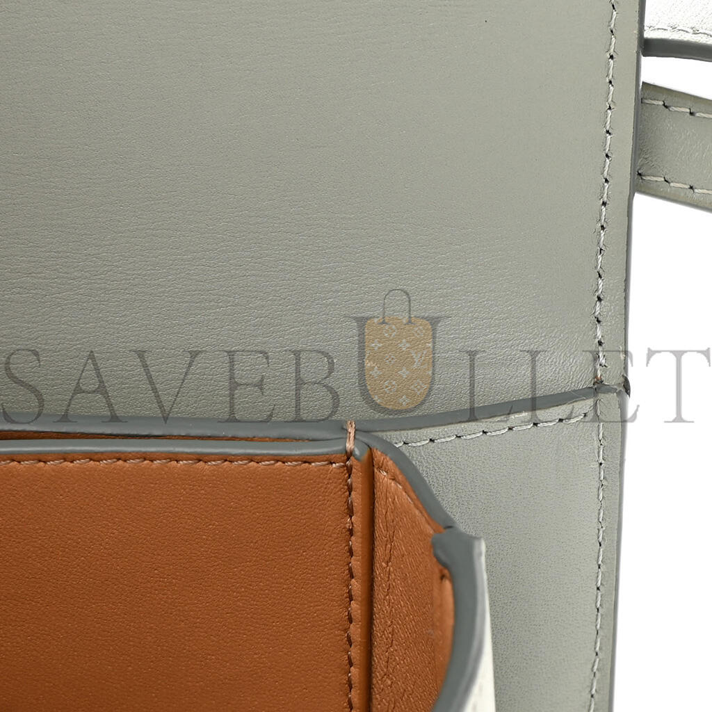 L0ew* SILK CALFSKIN SMALL GOYA BAG GRAY (19*13*6cm) Master Quality