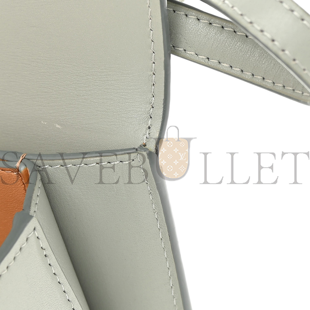L0ew* SILK CALFSKIN SMALL GOYA BAG GRAY (19*13*6cm) Master Quality