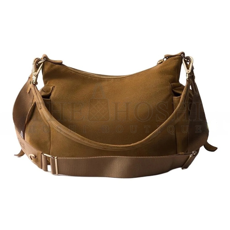 Pra*a SUEDE SHOULDER BAG 1BC264 (32*22*11.5cm) Master Quality