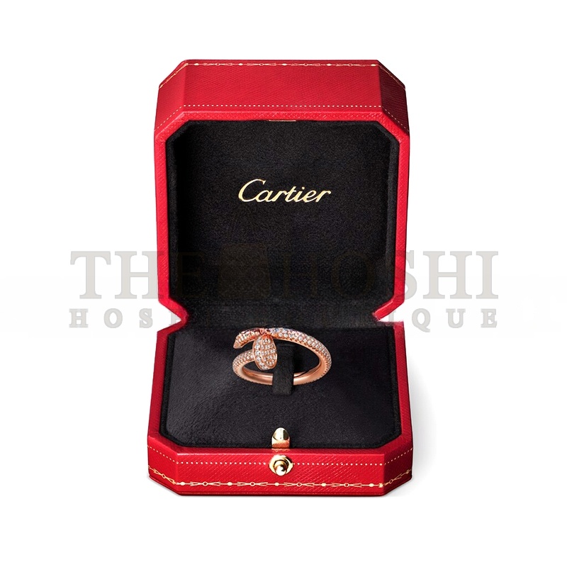 Ca*t1er JUSTE UN CLOU RING, CLASSIC MODEL, PAVED N4748600 Master Quality