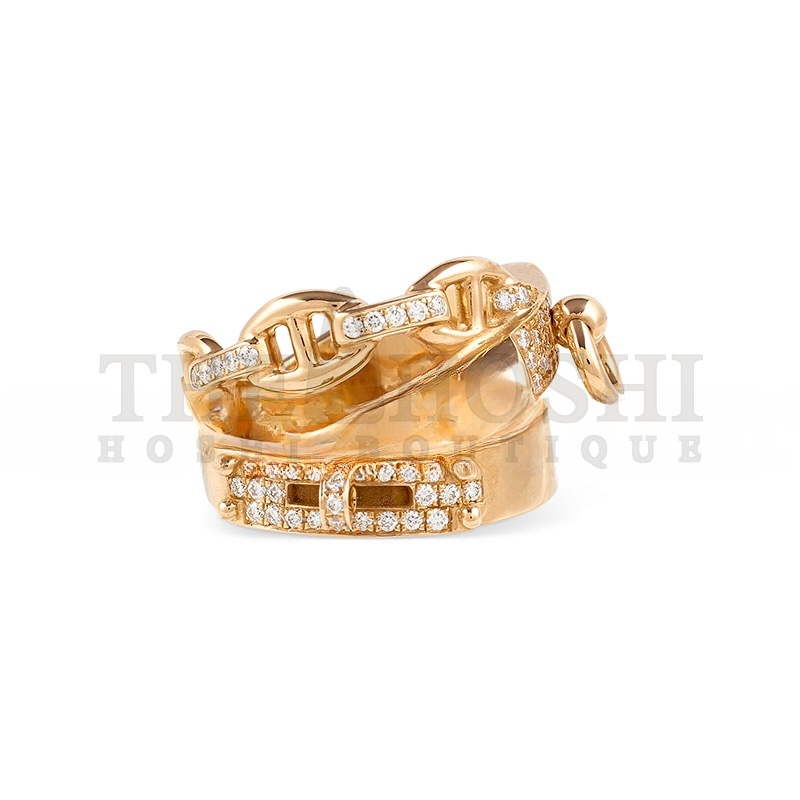 H**me5 18K ROSE GOLD AND D1am0nd ALCHIMIE RING Master Quality