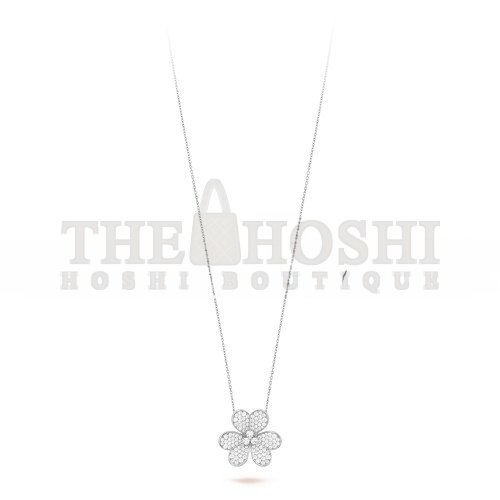 V*n Cl**f ARPELS FRIVOLE CLIP PENDANT, VERY LARGE MODEL - WHITE GOLD, D1am0nd  VCARP6L600 Master Quality