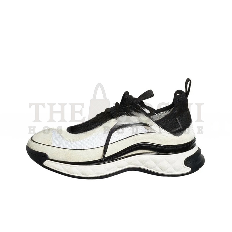 Ch**el SNEAKERS FABRIC &amp; SUEDE CALFSKIN WHITE G39070 Y56144 0Q241 Master Quality