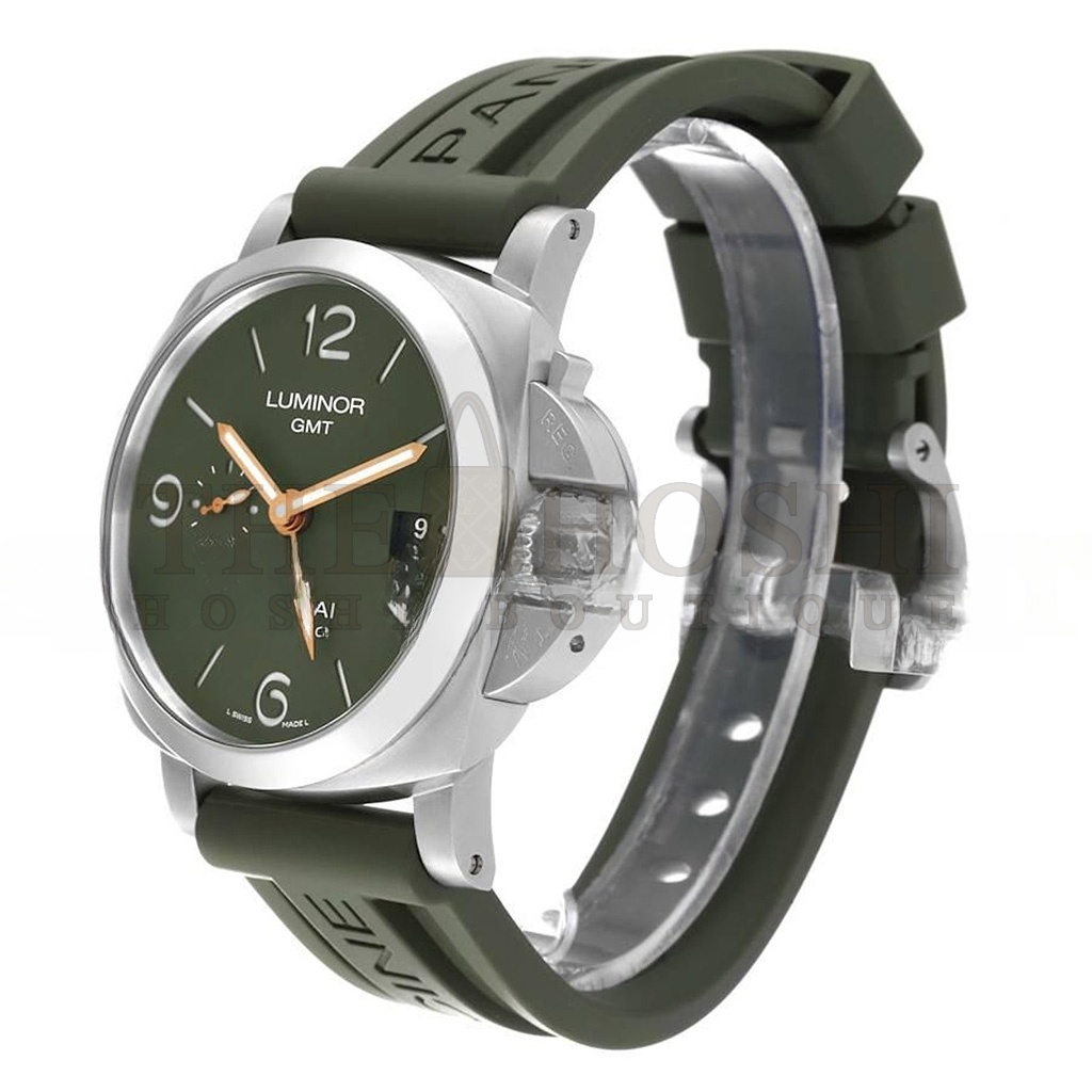 Pa*e*a1 LUMINOR 1950 GMT GREEN DIAL MS DHONI EDITION 44MM WATCH  PAM01056 Master Quality